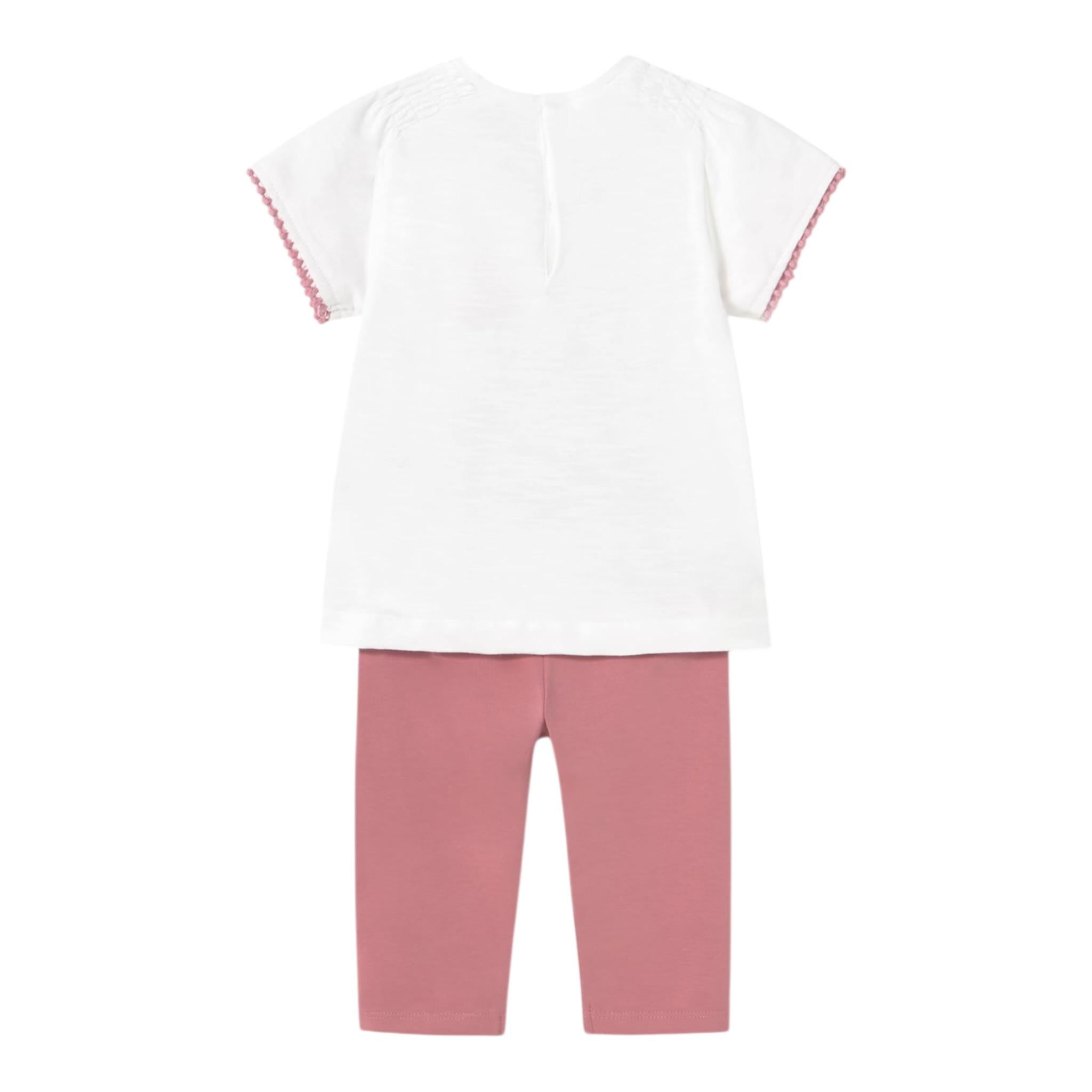 Mayoral Completo 2 Pezzi T-Shirt-Leggins per Neonata 173669 BIANCO MAYORAL 
