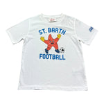 Saint Barth T-Shirt Girocollo Tinta Unita con Stampa per Bambino 00195L BIANCO SAINT BARTH 