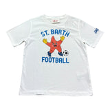 Saint Barth T-Shirt Girocollo Tinta Unita con Stampa per Bambino 00195L BIANCO SAINT BARTH 
