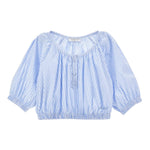 Philosophy Camicia Tinta Unita con Fantasia A Righe per Bambina I1E307 AZZURRO PHILOSOPHY 