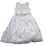 Monnalisa Abito Cerimonia Tinta Unita con Brillantini E Ricami per Bambina 711916 PANNA MONNALISA 