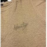Never Too T-Shirt Girocollo Tinta Unita con Bottoni per Bambino NT1573R BEIGE NEVER TOO 