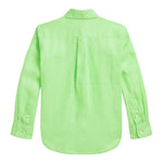 Ralph Lauren Camicia Tinta Unita con Stampa per Bambino 323967600006 VERDE RALPH LAUREN 