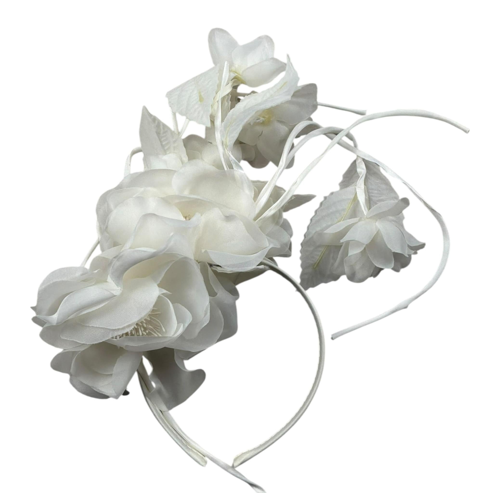 Les Gamins Cerchietto Tinta Unita con Applicazioni per Bambina 707022 PANNA LES GAMINS 