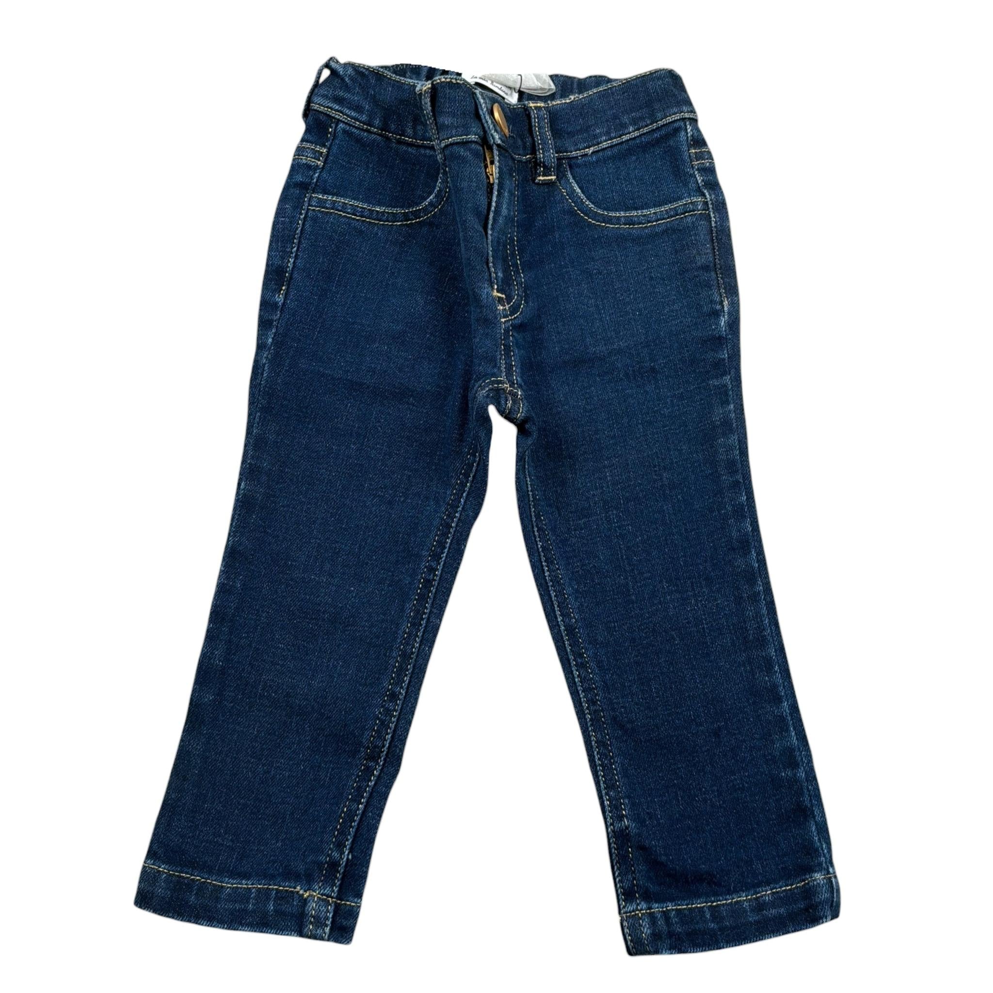 Elisabetta Franchi Jeans Tinta Unita con Elastico In Vita per Bambina EGPA36J BLU ELISABETTA FRANCHI 