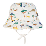 Carre'Ment Beau Plain Safari Print Mütze Creme für Neugeborene