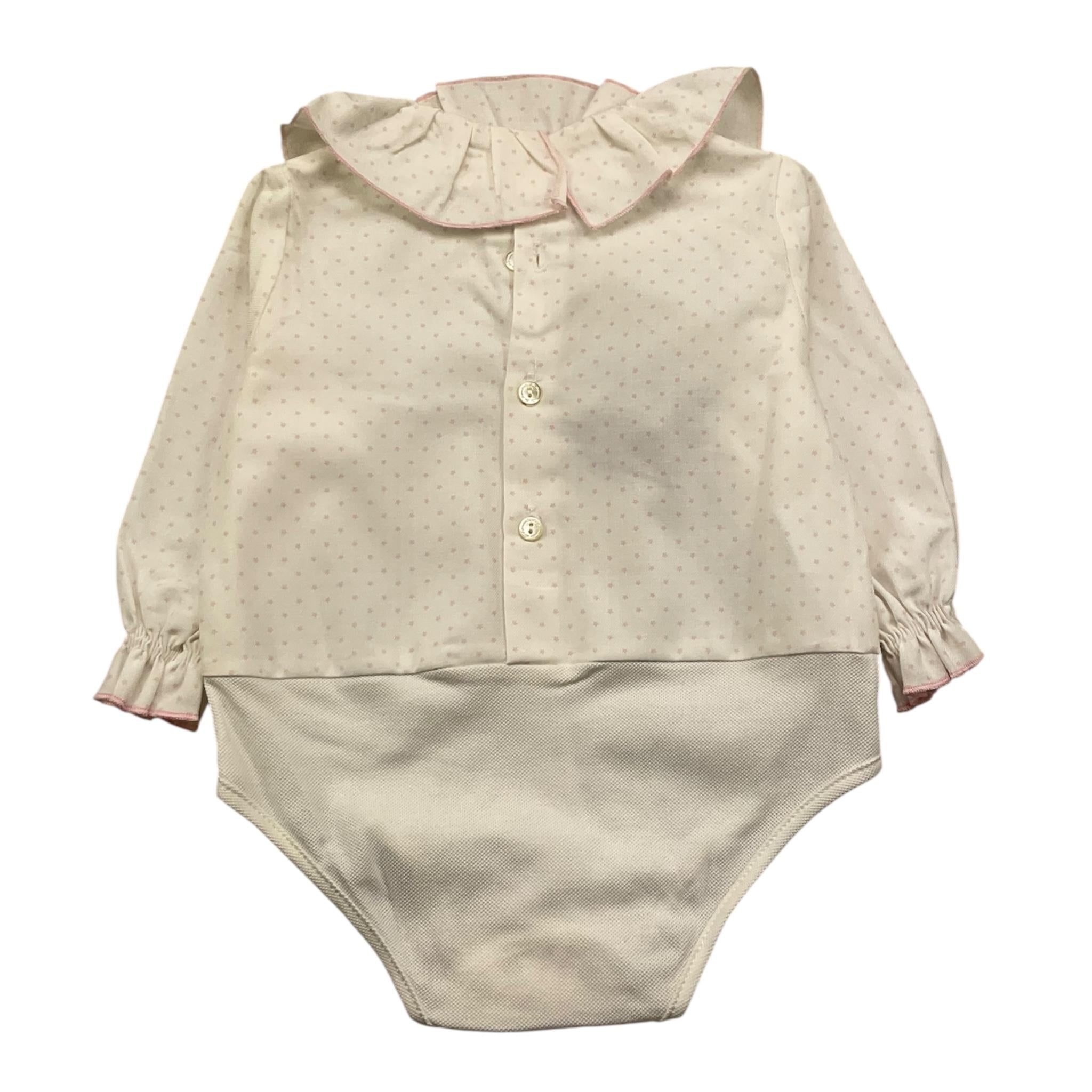 LA STUPENDERIA camicia modello body tinta unita con fantasia stelle Bianco per Neonata TBBD52X BIANCO LA STUPENDERIA 