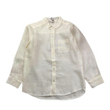 J.O. Milano Camicia Tinta Unita con Colletto Coreano per Bambino 376ZS PANNA J.O. MILANO 