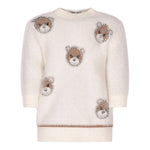 FUN & FUN abito girocollo tinta unita con brillantini Panna per Bambina FBDR00224 PANNA FUN & FUN 