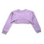 Gaelle Felpa Modello Crop tinta unita con Stampa Lilla per Bambina 2745FY00459 LILLA GAELLE 