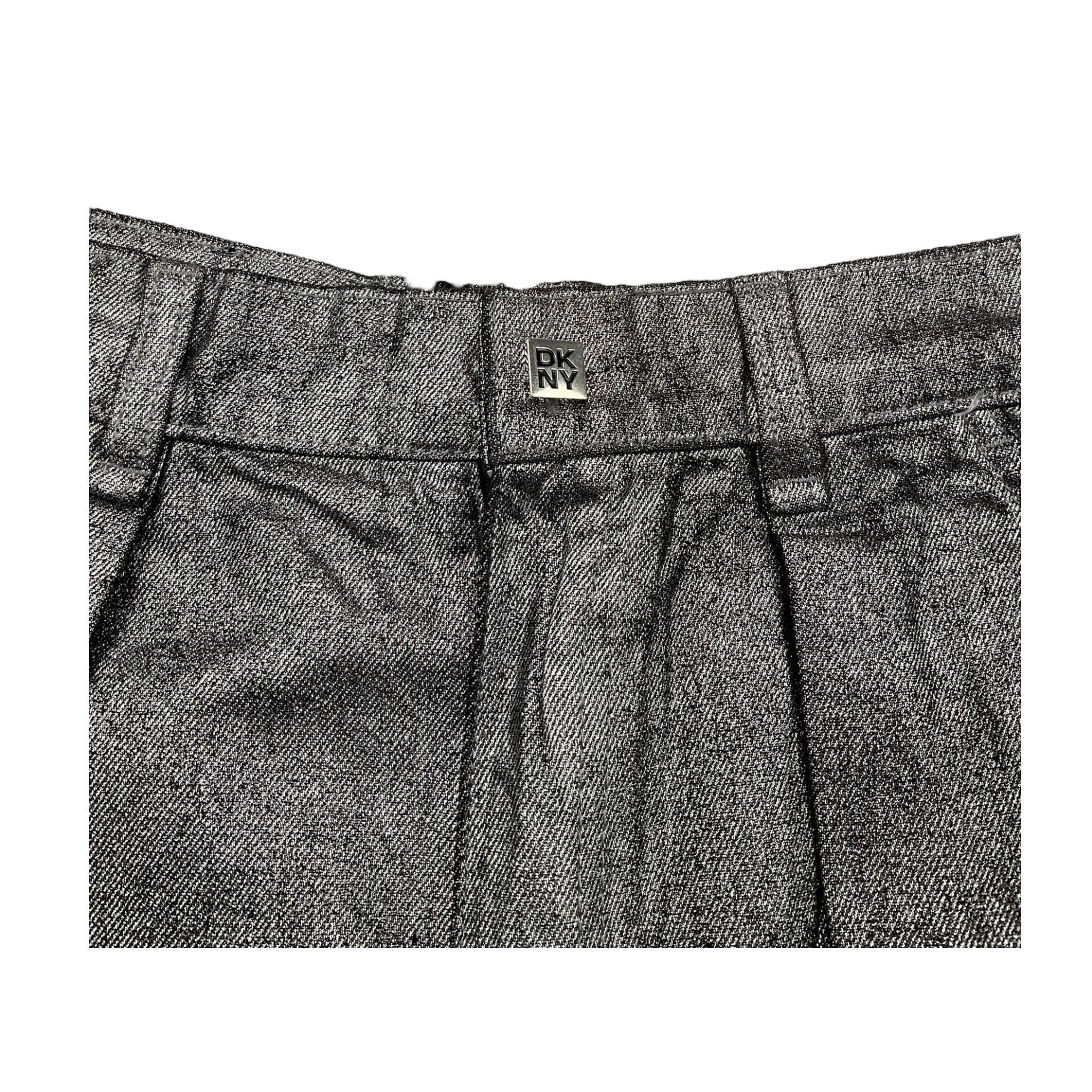 DKNY gonna tinta unita con tasche Argento per Bambina D60227 ARGENTO DKNY 