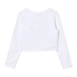 TWINSET shirt girocollo tinta unita con stampa Bianco per Bambina 242GJ2032XXXX BIANCO TWINSET 