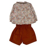 BARCELLINO completo 2 pezzi camicia-short Ruggine per Neonata 105907 RUGGINE BARCELLINO 