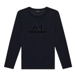 ANTONY MORATO shirt tinta unita girocollo con stampa Nero per Bambino MKKS00686 NERO ANTONY MORATO 