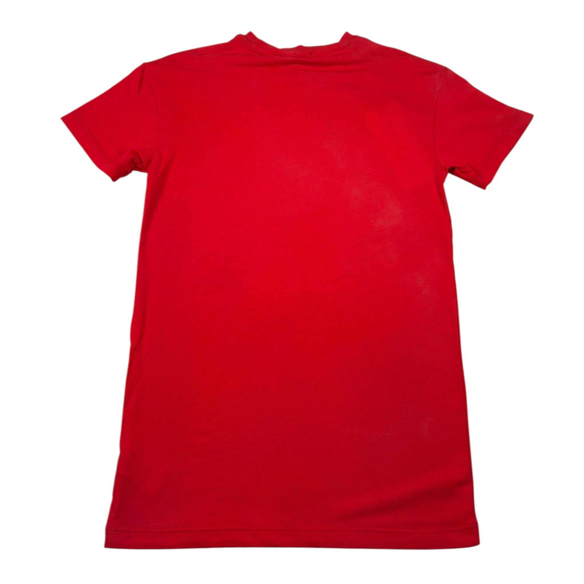 Gaelle Abito T-Shirt tinta unita con Stampa Rosso per Bambina 2746V00520 ROSSO GAELLE 