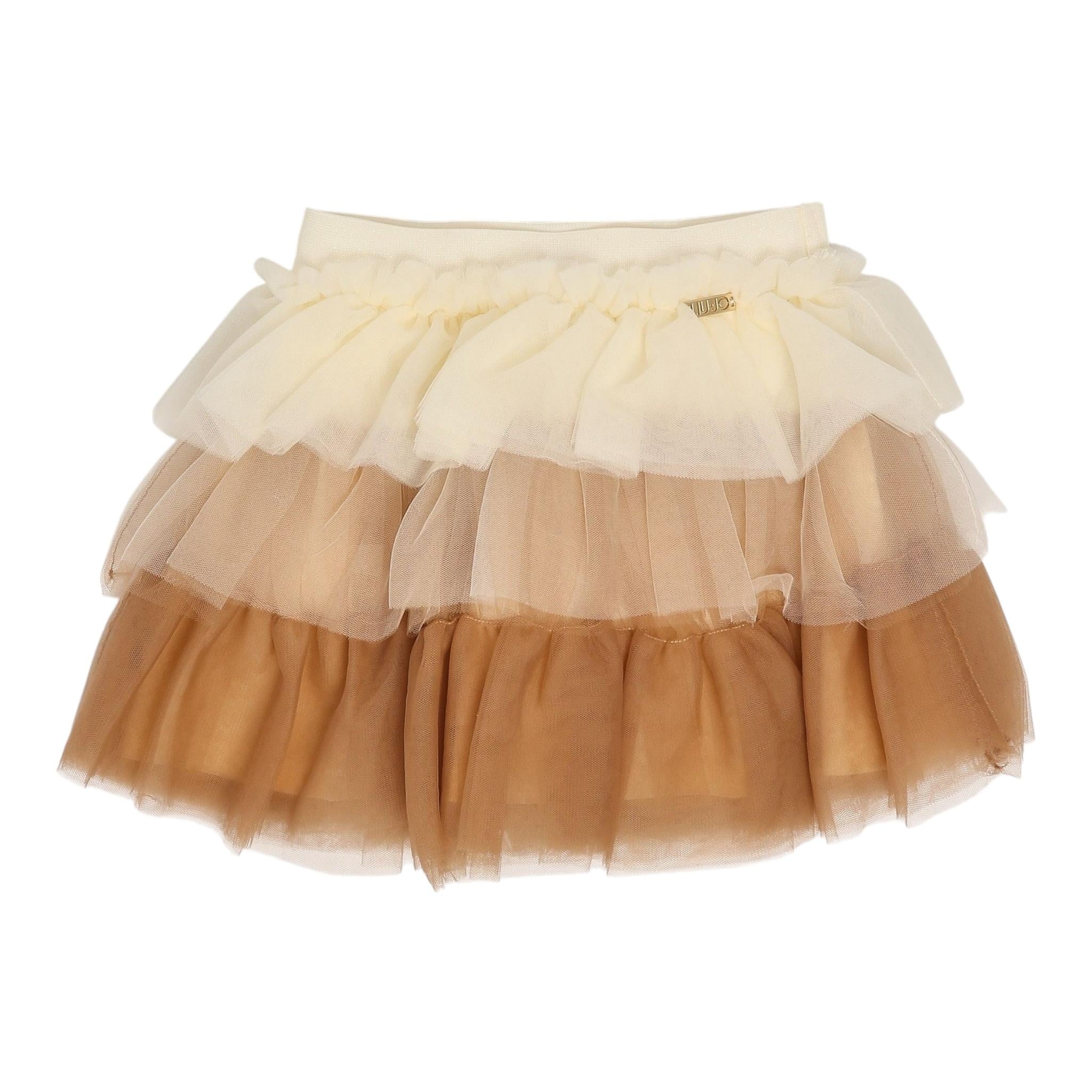 LIU JO cardigan stampa fantasia con cinturino Beige per Bambina KF4047XXX BEIGE LIU JO 