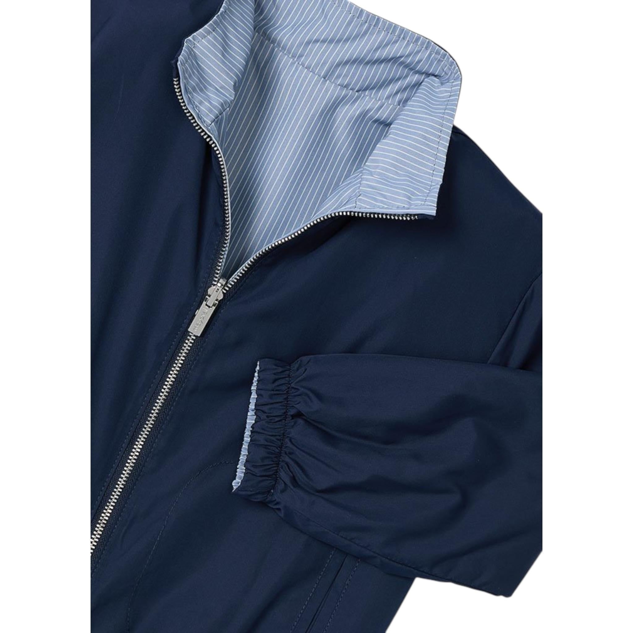 Mayoral Giubbino Reversibile con Zip E Cappuccio per Bambino 3430 BLU MAYORAL 