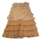 Twinset Gonna Tinta Unita con Tulle per Bambina 251GJ2QS1 BEIGE TWINSET 