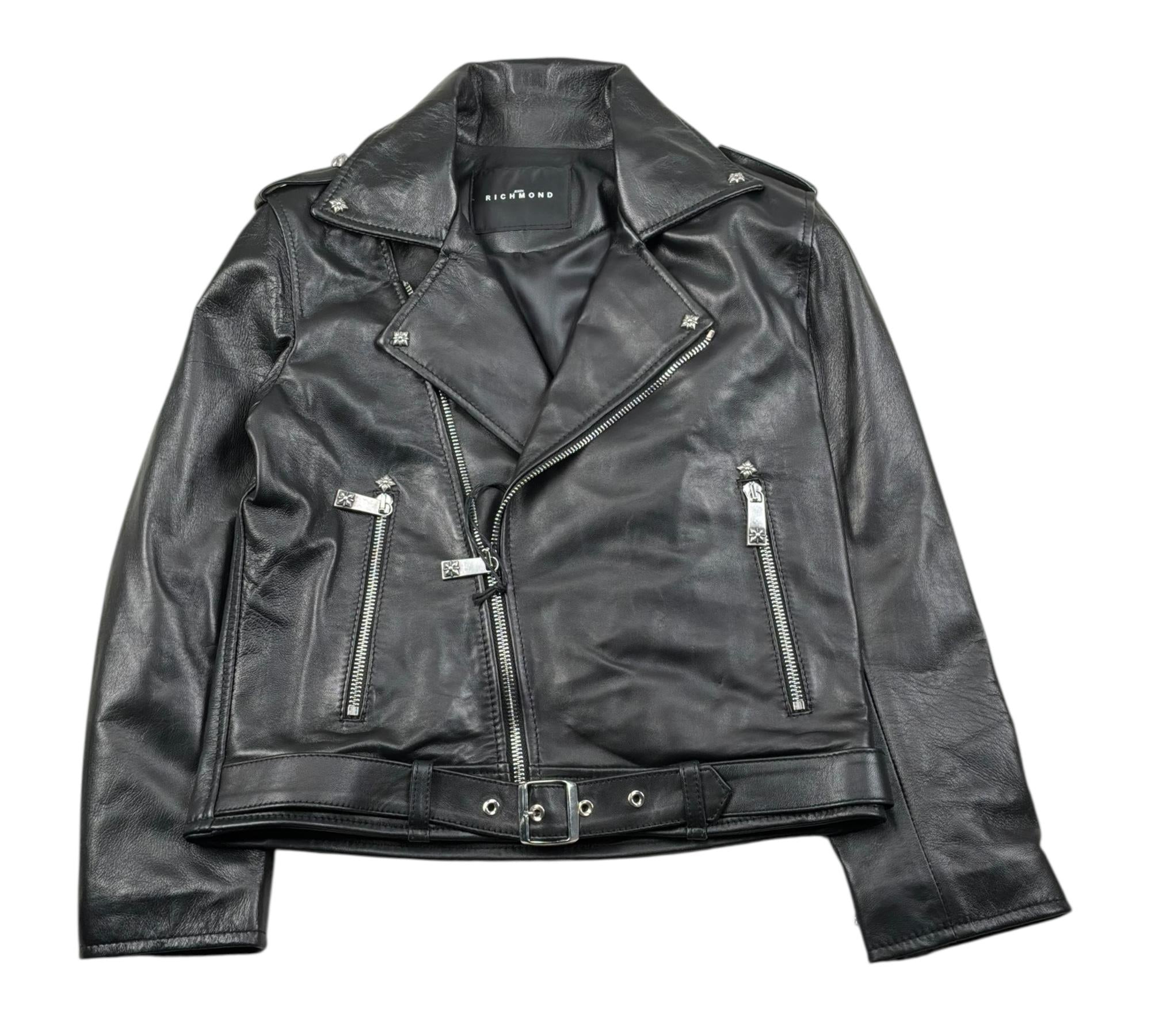 John Richmond Chiodo In Ecopelle Tinta Unita per Bambino RGP26228GB NERO JOHN RICHMOND 