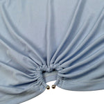 Lu Lu By Miss Grant Top Tinta Unita Mezza Manica per Bambina LL3622 AZZURRO LU LU BY MISS GRANT 