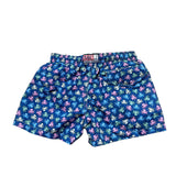 Saint Barth Costume Modello Boxer Tinta Unita con Stampa per Bambino 00117L BLU SAINT BARTH 