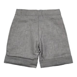 La Stupenderia Bermuda tinta unita con Elastico In Vita Grigio per Bambino TJBR71 GRIGIO LA STUPENDERIA 