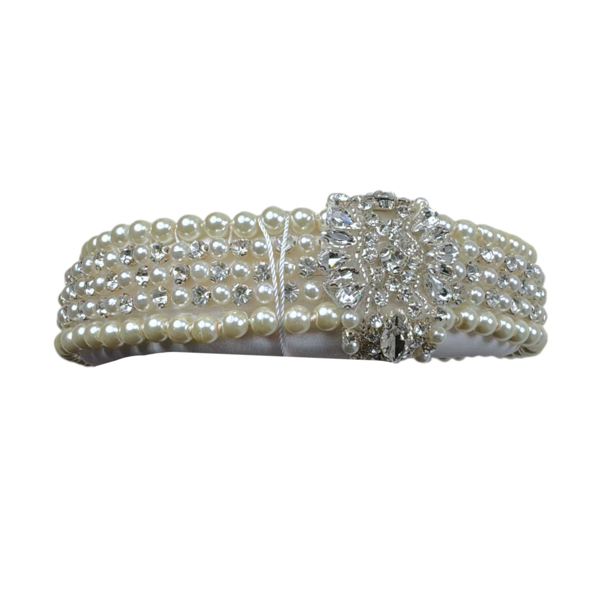 Les Gamins Cerchietto Tinta Unita con Applicazioni per Bambina 101040 BIANCO LES GAMINS 