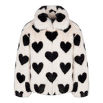 SAINT BARTH pelliccia bicolore con fantasia Bianco/nero per Bambina AVELINEJ BIANCO/NERO SAINT BARTH 