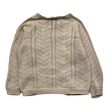 Wedoble Schlichte Strickjacke mit Lochmuster in Beige für Baby Mädchen