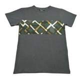 Never Too T-Shirt Girocollo tinta unita con Stampa Verde per Bambino NT2325R VERDE NEVER TOO 
