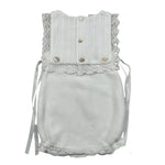 Paz Rodriguez Pagliaccetto Giromanica Tinta Unita per Neonata 0221215570 BIANCO PAZ RODRIGUEZ 