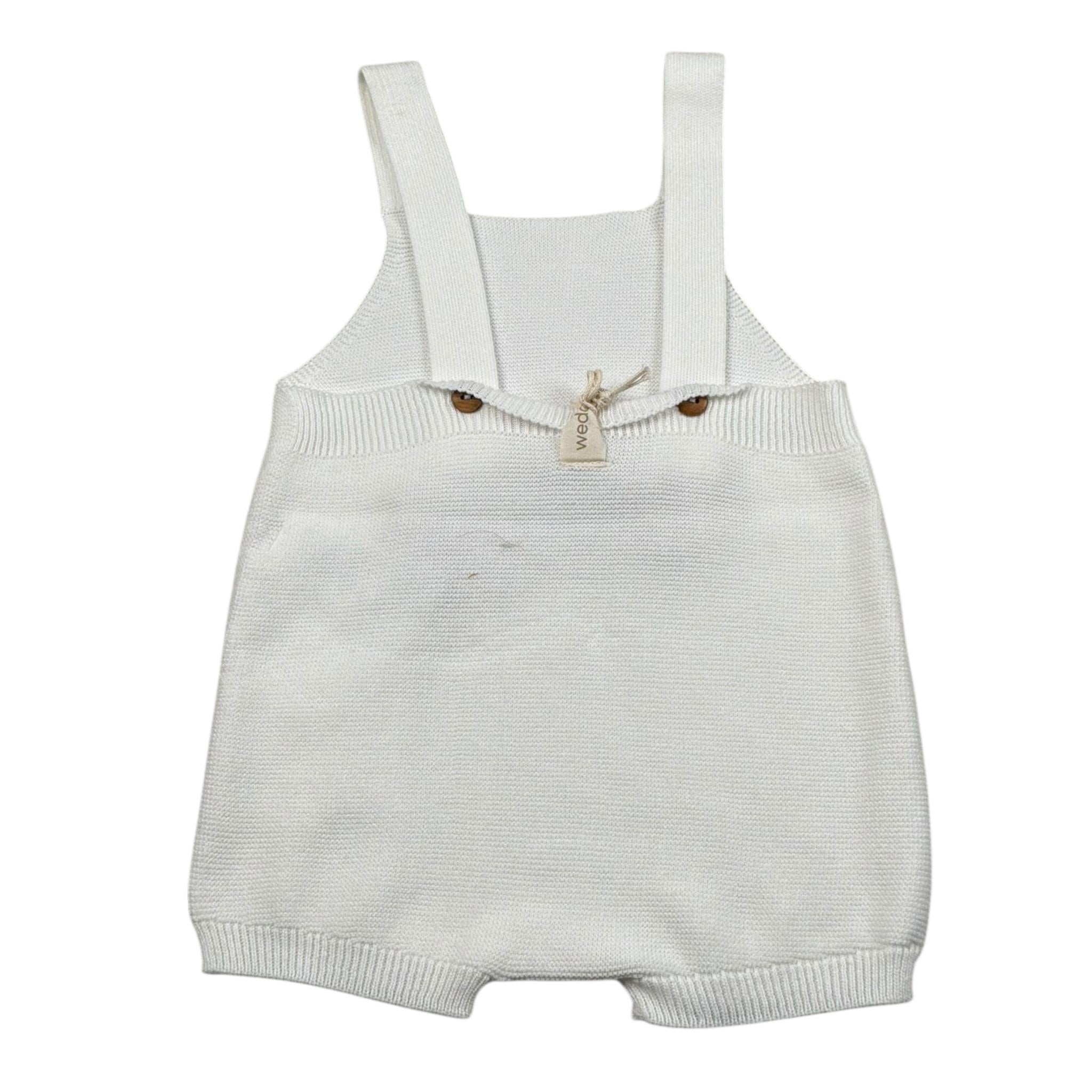 Wedoble Salopette Tinta Unita con Taschino per Neonato V24033035B BIANCO WEDOBLE 