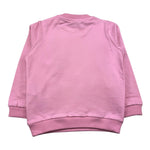 MOSCHINO felpa chiusa girocollo tinta unita con stampa in contrasto Rosa per Neonata M8F04Q ROSA MOSCHINO 