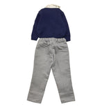 MARLU' completo 3pz cardigan-camicia-pantalone Blu per Neonato IG6060L BLU MARLU' 