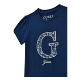 Guess Completo 2 Pezzi T-Shirt-Gonna Tinta Unita per Bambina K5RG03K6YW0 BLU GUESS 