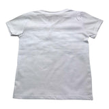 Mousse Kids T-Shirt Girocollo Tinta Unita Con Stampa Bianco Per Bambina