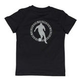 Bikkembergs T-Shirt Girocollo Tinta Unita con Logo per Bambino BK1602 NERO BiKKEMBERGS 