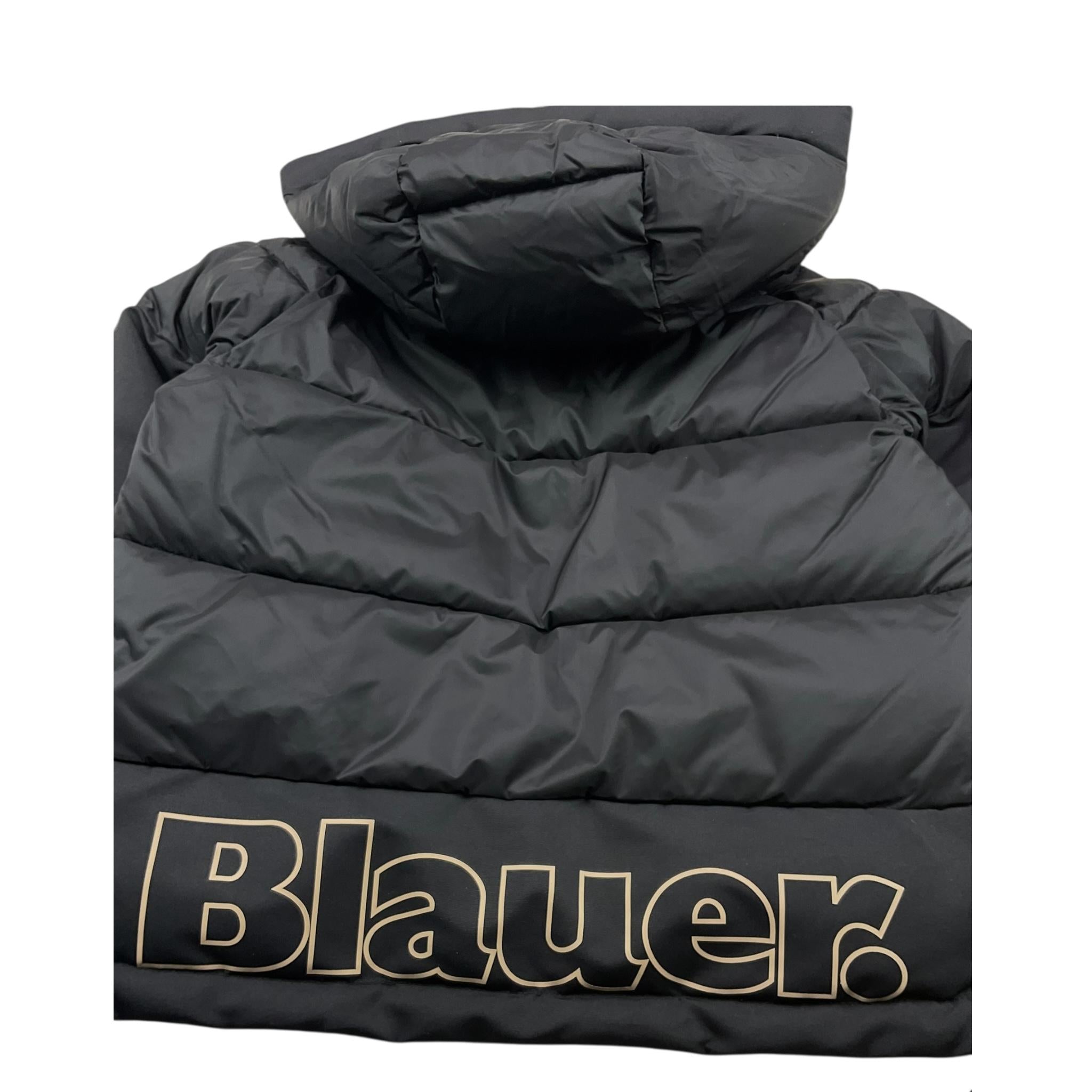 BLAUER giubbino tinta unita cn cappuccio Nero per Bambino 24WBLKC02492 NERO BLAUER 