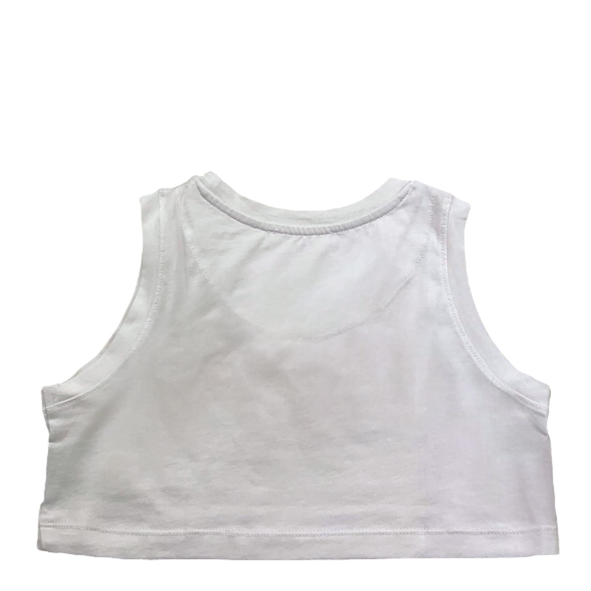 John Richmond Top Tinta Unita con Stampa per Bambina RGP25088TO BIANCO JOHN RICHMOND 