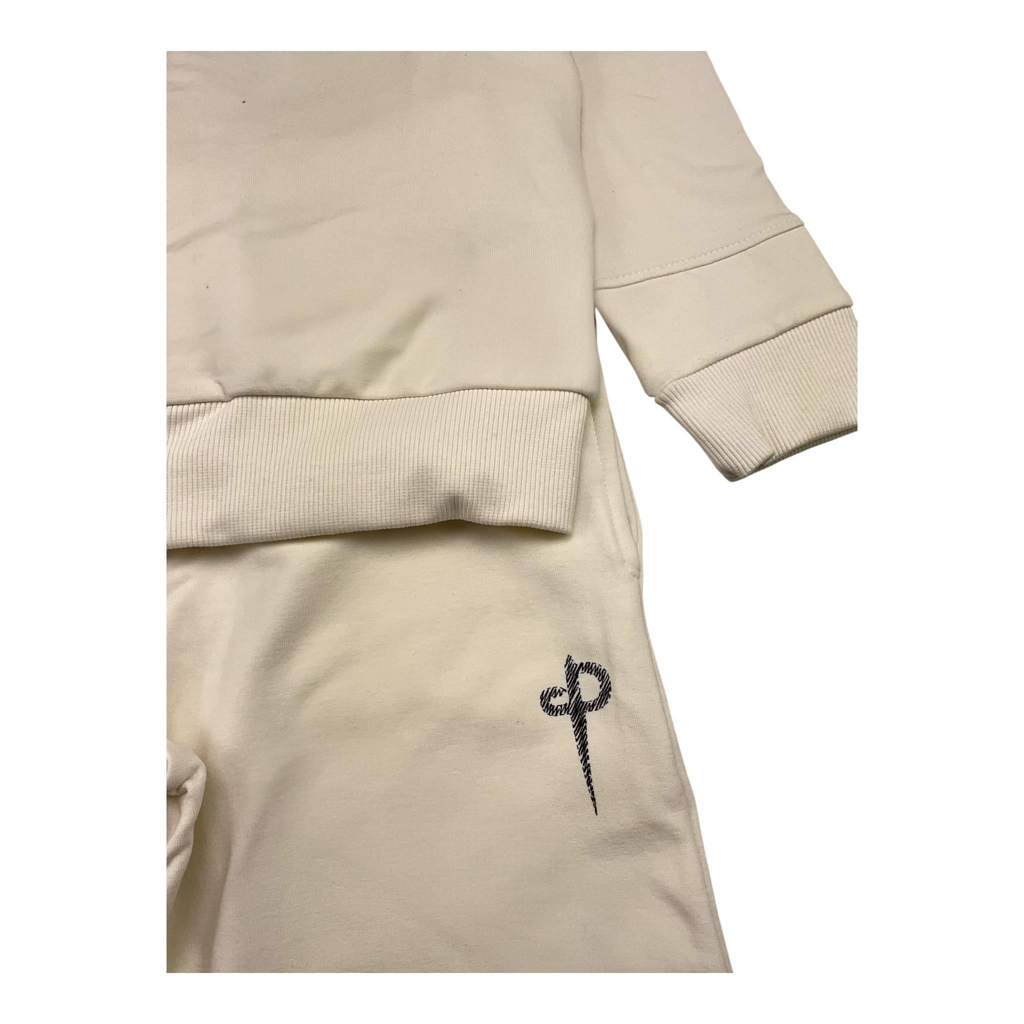 CESARE PACIOTTI completo 2 pezzi felpa-pantalone tinta unita Panna per Bambino COMP5314J PANNA CESARE PACIOTTI 