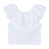 Mayoral Top Tinta Unita con Scollo A Barca per Bambina 3012X BIANCO MAYORAL 