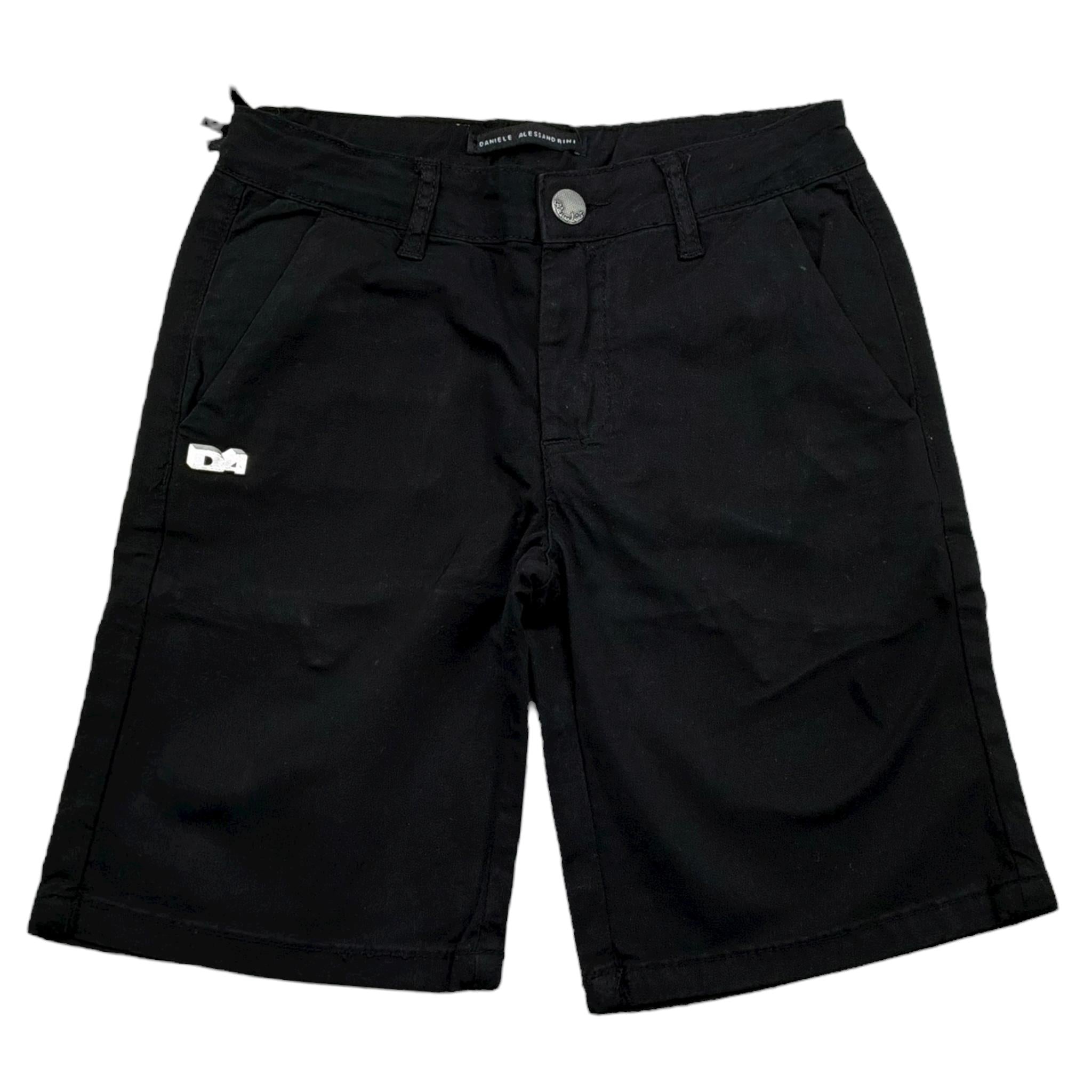 Daniele Alessandrini Bermuda Tinta Unita con Tasche America per Bambino 1236S00253X NERO DANIELE ALESSANDRINI 
