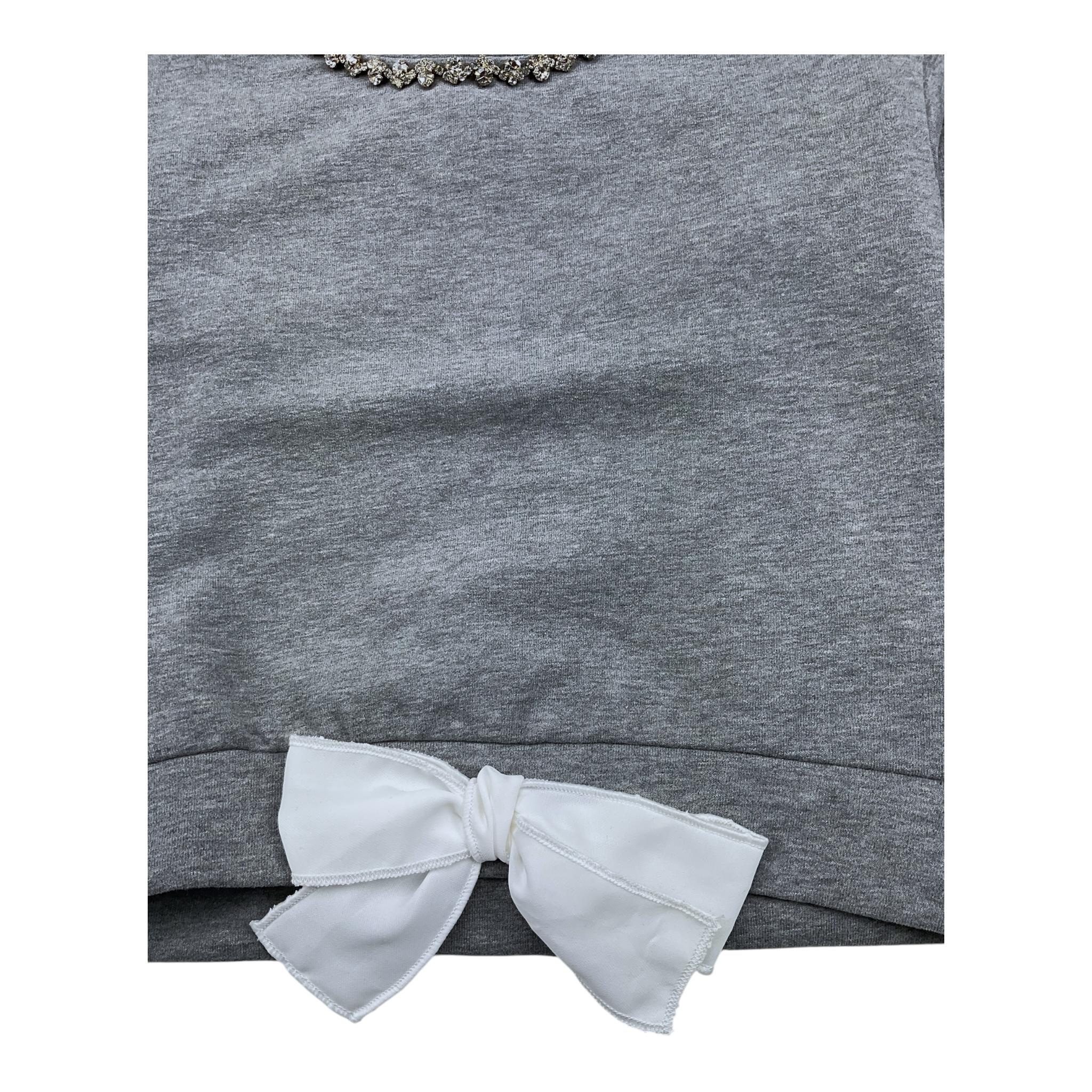 M+E' felpa chiusa girocollo tinta unita Grigio per Neonata UE1570 GRIGIO M+E' 