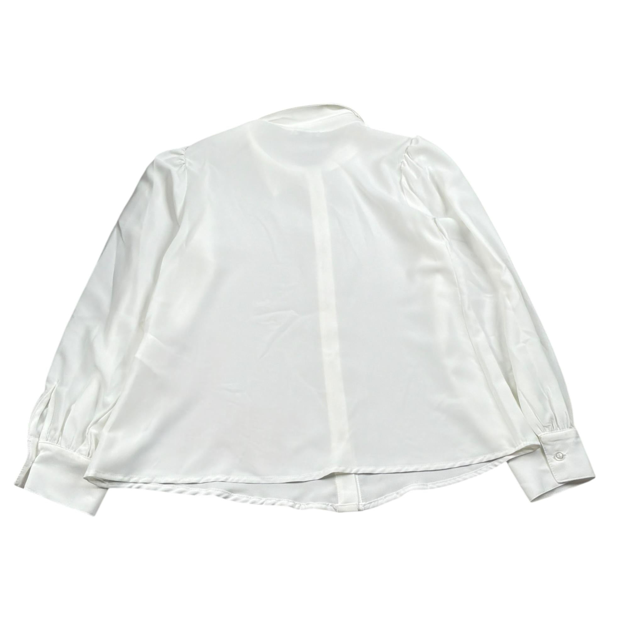 Lu Lu By Miss Grant Camicia Tinta Unita Manica Lunga per Bambina LL3270 BIANCO LU LU BY MISS GRANT 
