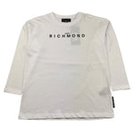 JOHN RICHMOND shirt girocollo tinta unita con stampa Bianco per Bambino RBA25016TS BIANCO JOHN RICHMOND 