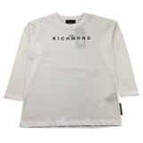 JOHN RICHMOND shirt girocollo tinta unita con stampa Bianco per Bambino RBA25016TS BIANCO JOHN RICHMOND 