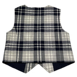 MINI BANDA gilet fantasia quadri Blu per Neonato 35688 BLU MINI BANDA 