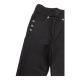 JOHN RICHMOND pantalone tinta unita con applicazioni Nero per Bambina RGA24020LEJ NERO JOHN RICHMOND 