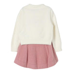 LIU JO completo 2pz maglia-gonna bicolore Bianco/rosa per Neonata KF4126XN BIANCO/ROSA LIU JO 