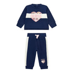 GUESS completo 2pz tinta unita felpa-pantalone Blu per Neonata A4BG00KAX73 BLU GUESS 